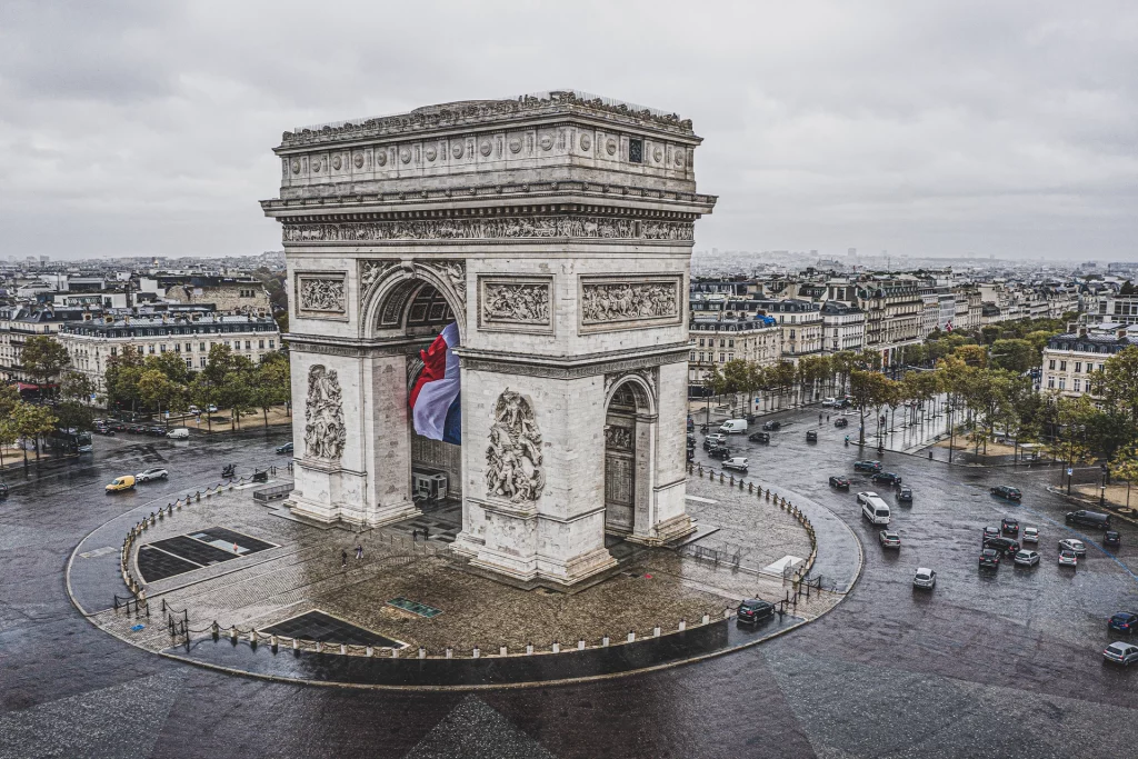photo de l'arc de triomphe Paris