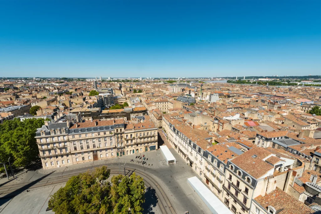photo de Bordeaux vue du ciel