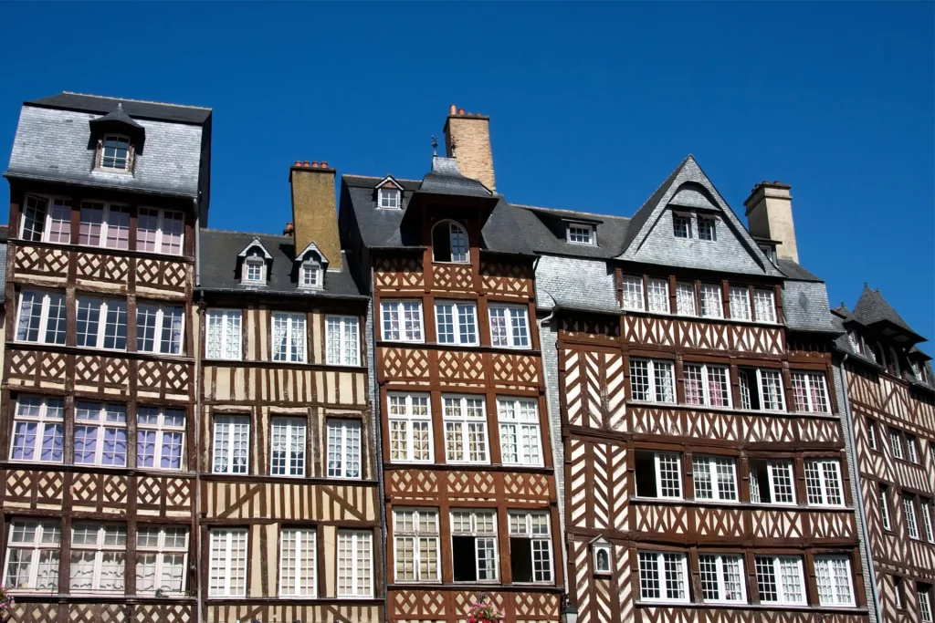 photo maisons traditionnelles de Rennes