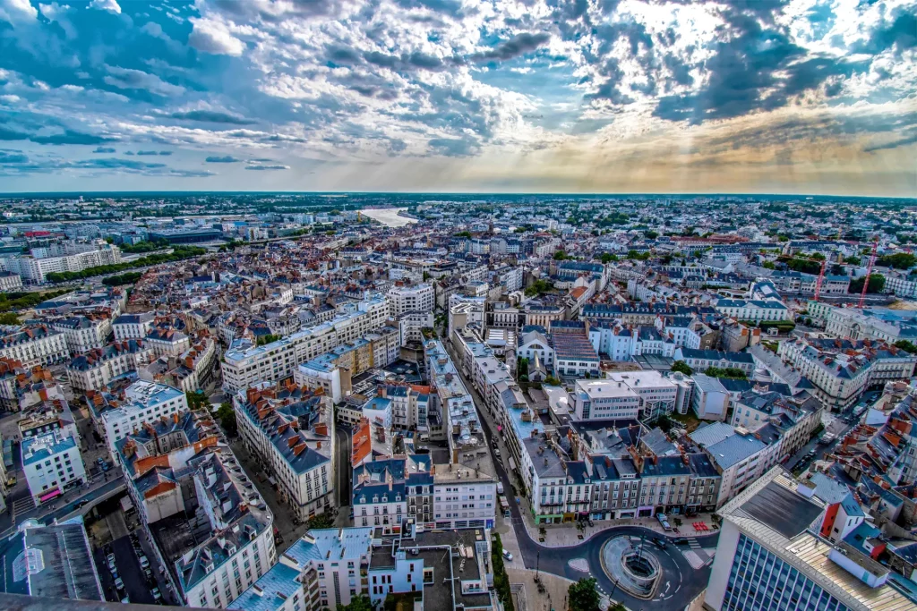 photo panoramique de Nantes
