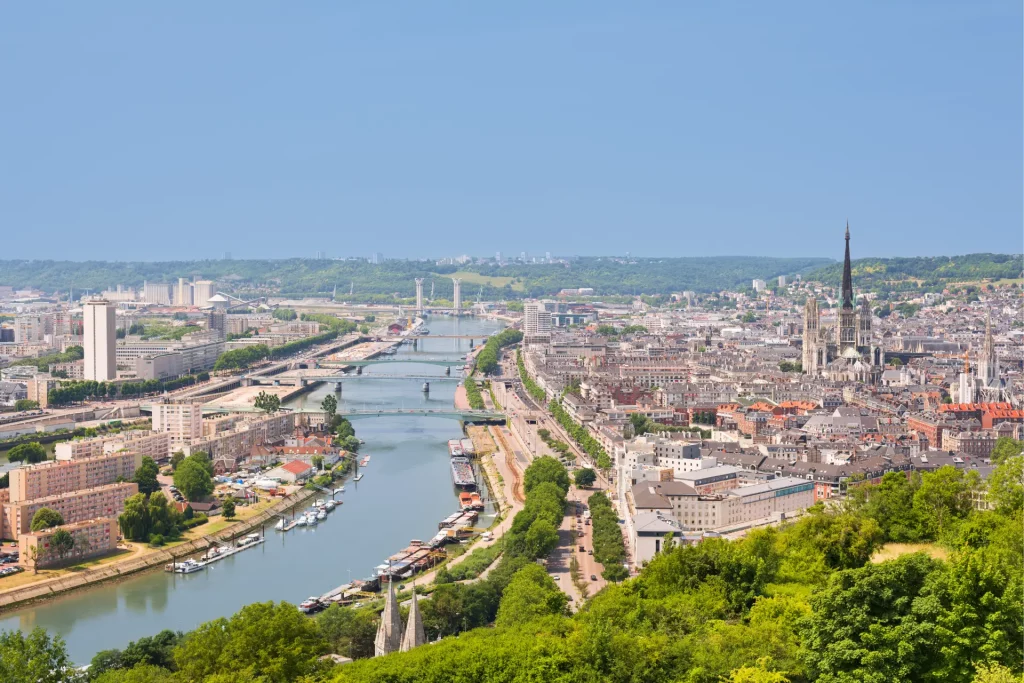 photo de la ville de Rouen panorama