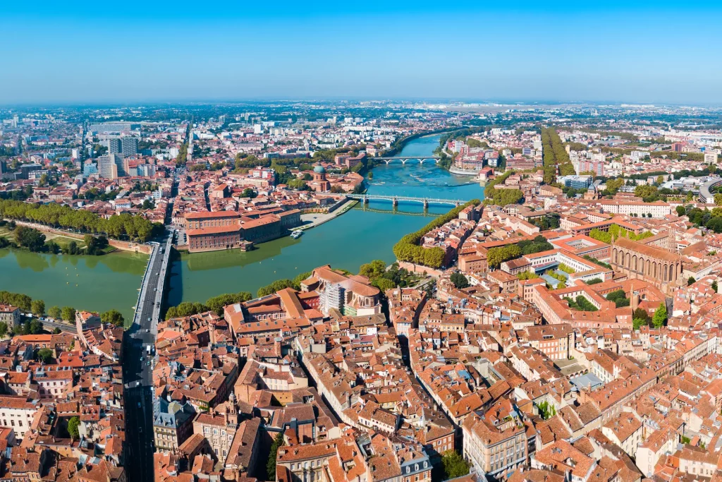 photo vue panoramique de Toulouse