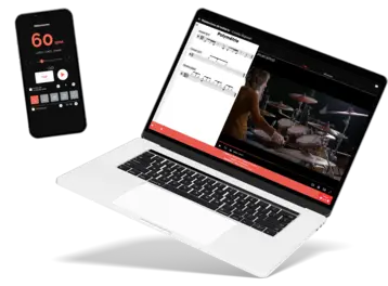 Cours et masterclass de batterie en ligne partitions métronome boite à rythmes