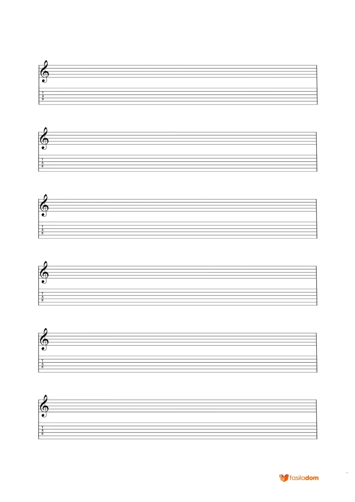 Portée et tablature