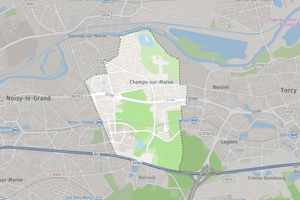 Carte Champs-sur-Marne