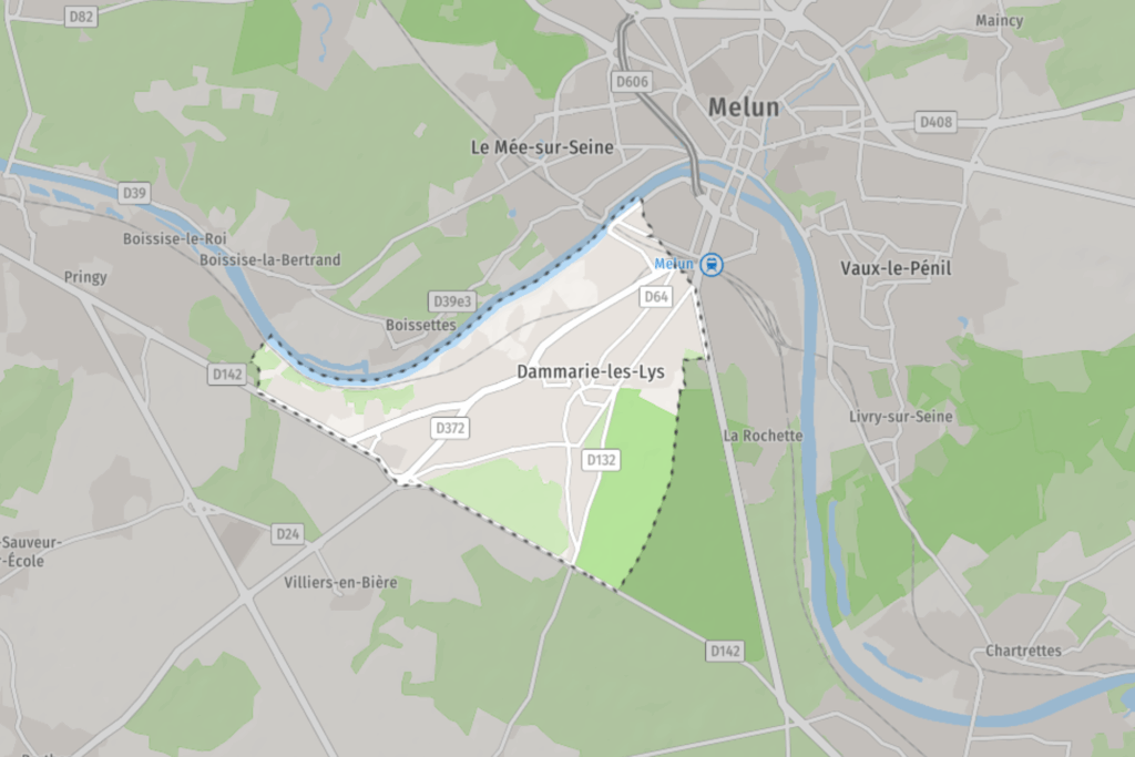 Carte Dammarie-les-lys