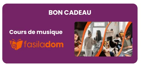 Bon cadeau cours de musique à domicile