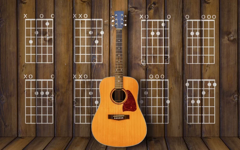 Les diagrammes d'accords à la guitare